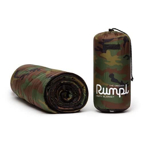 【RUMPL/ランプル】ORIGINAL PUFFY - WOODLAND CAMO / アウトドアブランケット