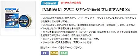 ｱﾊﾞﾆ ｼﾞｷﾞﾝｸﾞ10×10ﾌﾟﾚﾐｱﾑPE X4 300M 1.5号