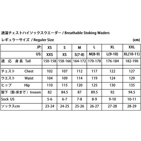 N3 チェストハイウエーダー