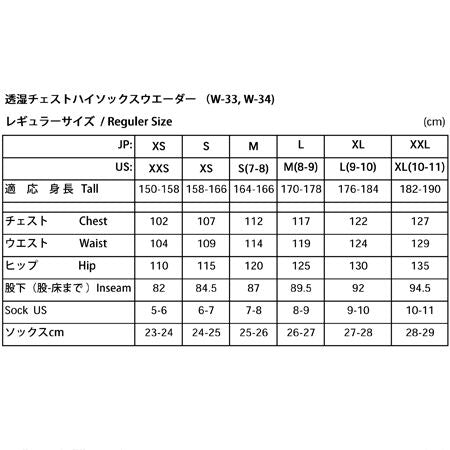 N3 AQ ZIP ウエーダー