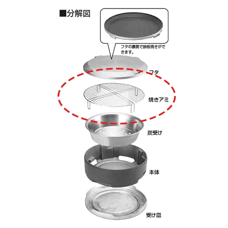 デュアルグリル 交換用 焼きアミ ST-9301