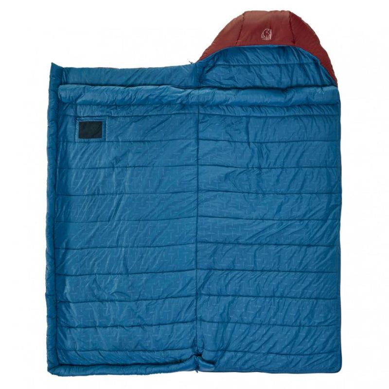 NORDISK ノルディスク Puk -2 Blanket Ｌ Sleeping Bag tomato MajolikaBlue(プク -2° Lサイズ レッド ブランケット型 シュラフ 寝袋)[110347]