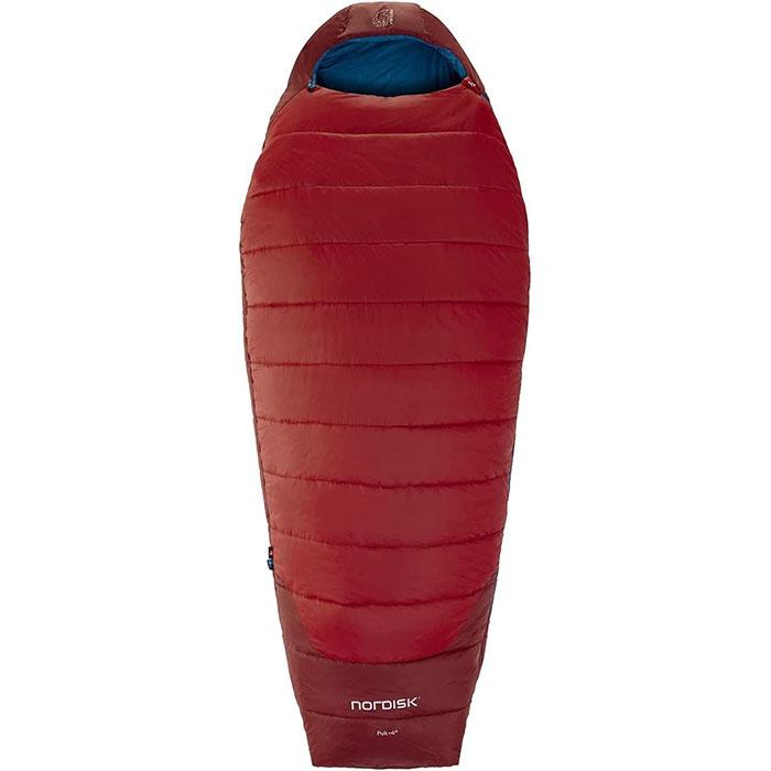 NORDISK ノルディスク Puk +4 Egg L Sleeping Bag tomato MajolikaBlue(プク +4° Lサイズ レッド エッグ型 シュラフ 寝袋)[110349]